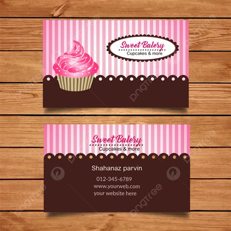 Bakery And Cupcakes Business Card Template Download on Pngtree