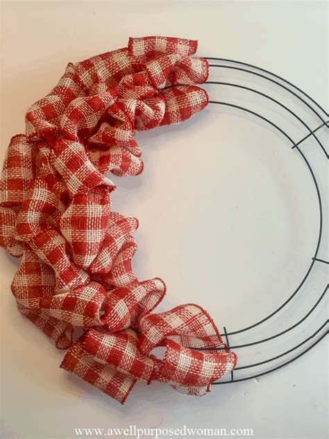 How to make a Ribbon Wreath the Easy Way - A Well Purposed Woman | Easy ...