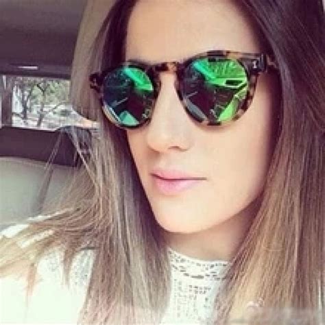 2015 Brazil illesteva sunglasses Round Mirror Sunglasses women brand designer vintage sun ...