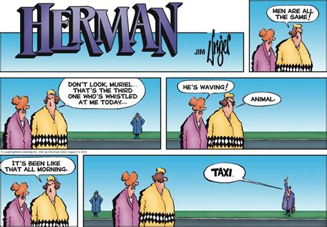 Herman by Jim Unger for August 10, 2014 | GoComics.com | Herman comic, Herman cartoons, Comics