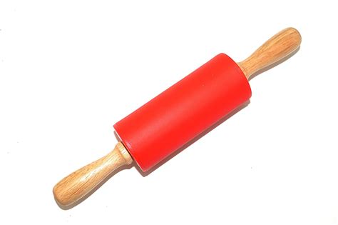 Remeel Silicone Rolling Pin Non-stick Surface Wooden Handle (Kid, Blue) N4 free image download