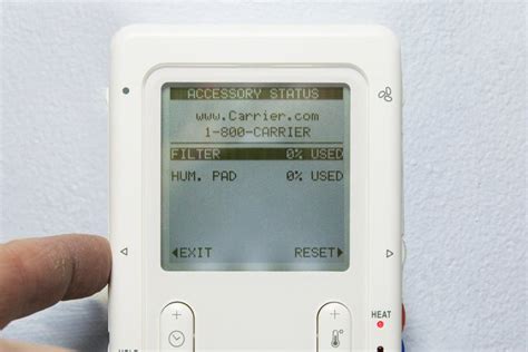 How to Reset a Carrier Infinity System Thermostat | Hunker