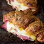 Ham and Cheese Croissants with Honey Mustard Glaze - Nicky's Kitchen Sanctuary