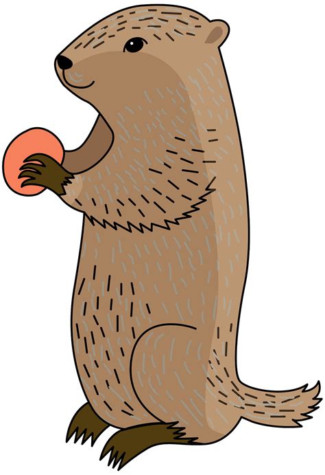 FREE Groundhog Clipart | Pearly Arts - Clip Art Library