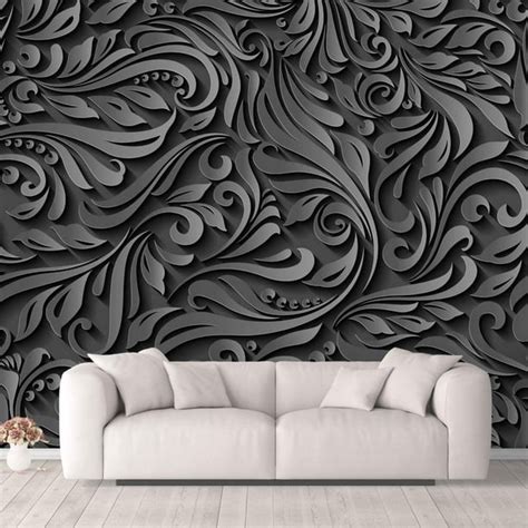 Wall26 Wall Murals for Bedroom Beautiful 3D View Pattern Flowers ...