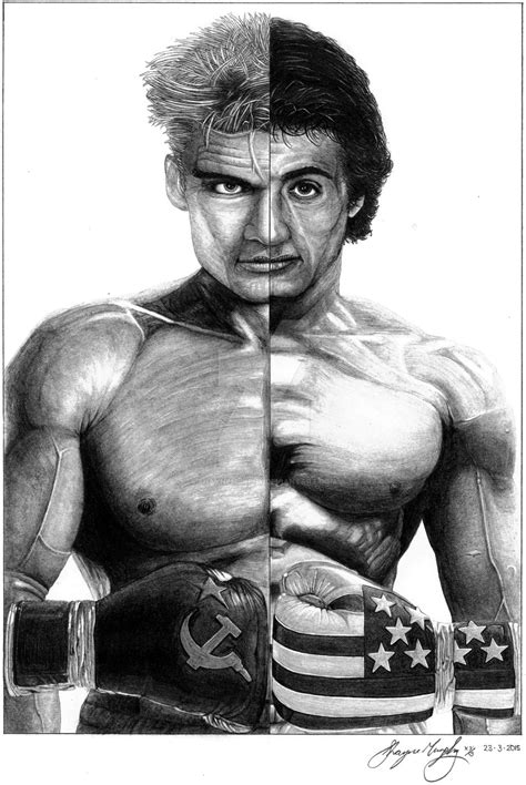 Rocky 4 Ivan Drago Vs Rocky Balboa Half/Half by ShayneMurphy on DeviantArt
