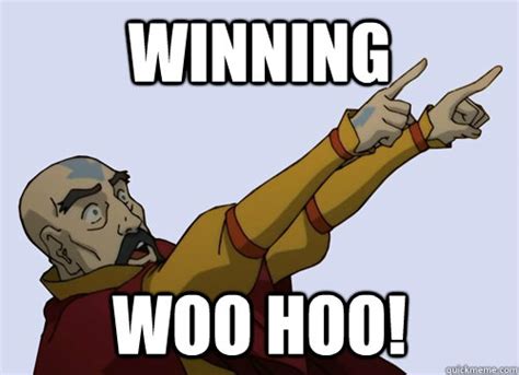 winning woo hoo! - Tenzin meme - quickmeme