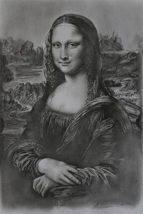 A Mona Lisa drawing by AndyFlash0f on DeviantArt