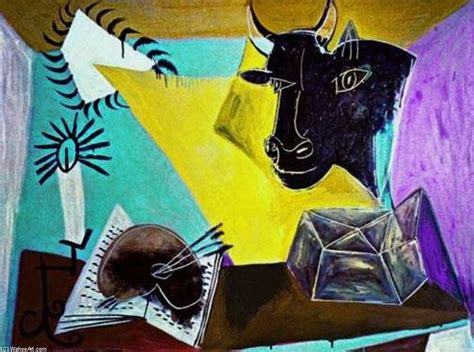 Still life with bull head From Pablo Picasso | Pablo picasso paintings ...