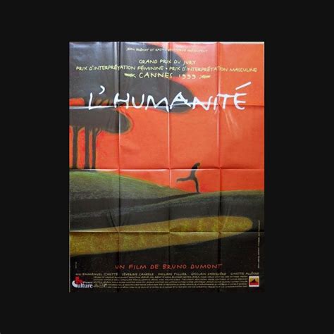 Affiche de cinéma du film L'Humanité de 1999 dimension 115 x 158 cm