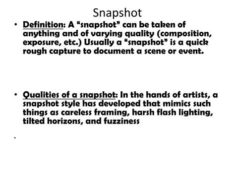 PPT - Snapshot Vs. Fine Art Photography PowerPoint Presentation - ID:1604814