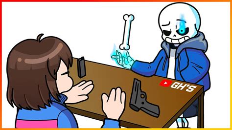 SANS vs FRISK | UNDERTALE - AMONG US CUP SONG #41 | GH'S ANIMATION - YouTube