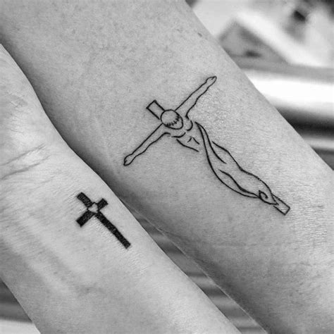 51 Simple Cross Tattoos for Men [2024 Inspiration Guide] | Cross tattoo for men, Simple cross ...