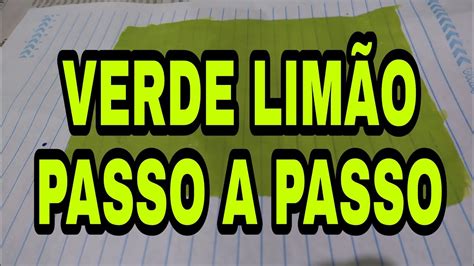 VERDE LIMÃO (Green lemon)Veja como é fácil fazer essa cor para sua casa - YouTube