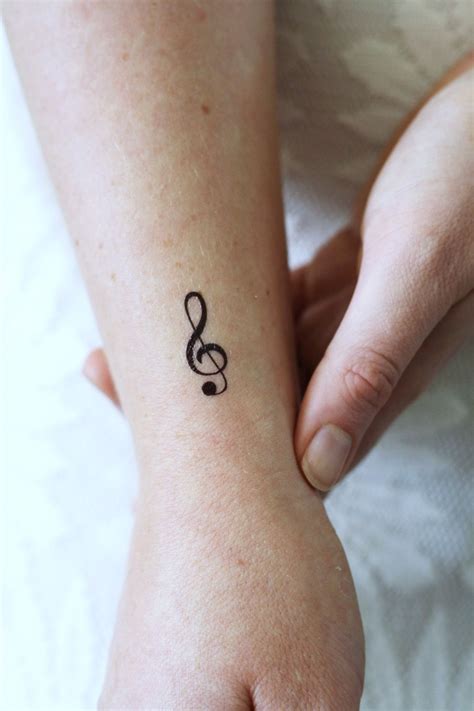 Small G Clef music temporary tattoo (4 pieces) | Tattoos for women, Minimalist tattoo, Subtle ...