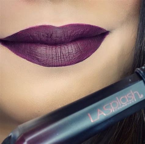 LASplash Black of Night Dark Purple Lipstick, Plum Lipstick, La Splash ...