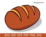 Crusty Bread – Premium Clip Art (SVG, EPS, DXF, PDF, PNG, JPG) – Toon ...