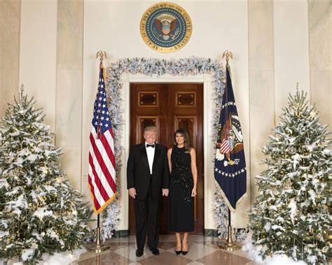 Fashion Notes: Melania Trump Sparkles for White House Christmas ...