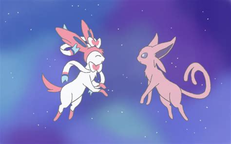 Sylveon and Espeon by ShinyGlace on DeviantArt