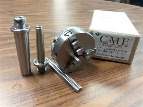 2" /50mm 3-jaw mini lathe chuck w MT1 & MT2 arbors #0203MT12 | CME Tools