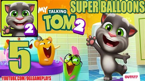 My Talking Tom 2 - Level 10-13 Easy Squeezy and Super Balloons - Gameplay #5 (Android iOS) - YouTube