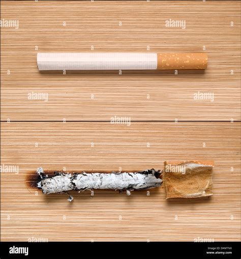 The picture is intended to reflect the harmful effects of snuff and cigar shows a before and ...