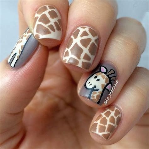 Giraffe Nail Art nails nail art nail ideas nail designs nail pictures ...