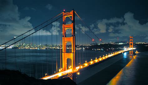 Wallpaper : sea, city, cityscape, night, reflection, clouds, skyscraper, evening, San Francisco ...