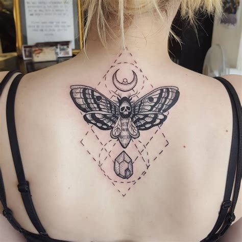 Blackwork Moth tattoo by Dan Lenny @ Urban Ink, Romford UK : tattoos