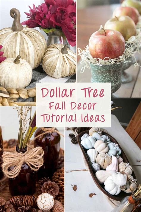 41 Amazing DIY Dollar Tree Crafts For Fall - Artsy Pretty Plants