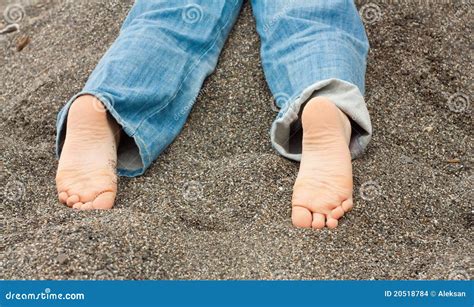 Kid feet in sand stock photo. Image of feet, relaxing - 20518784