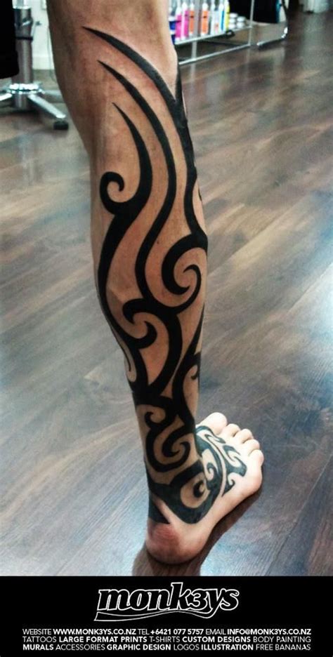 Tribal leg tattoo 3 | Tatuajes tribales pierna, Tatuajes tribales ...