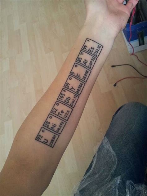 Periodic Table Of Elements Tattoo