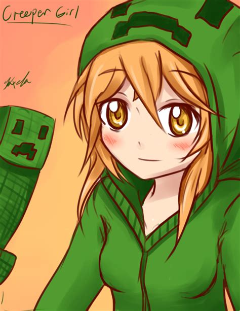 Minecraft Creeper Girl by Kxela on DeviantArt