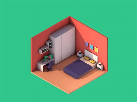 Isometric Room 3D