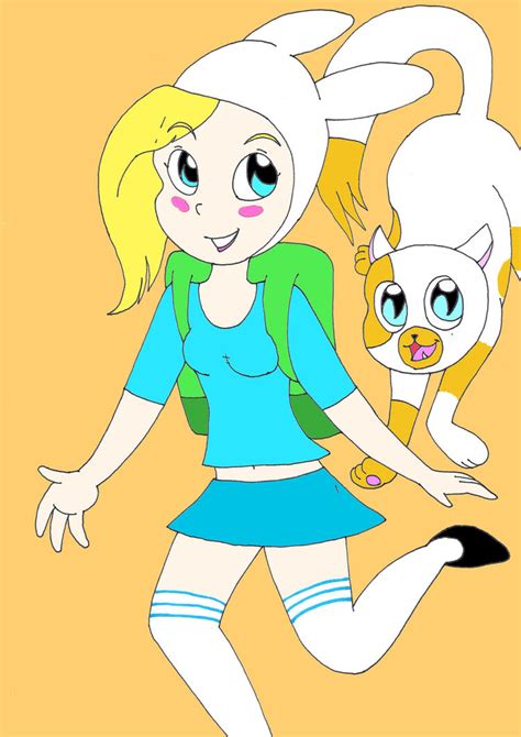 Fiona and Cake in my style by AsmodeodeSinan on DeviantArt