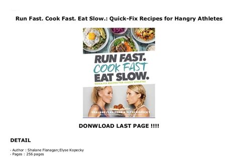 Run Fast. Cook Fast. Eat Slow.: Quick-Fix Recipes for Hangry Athletes