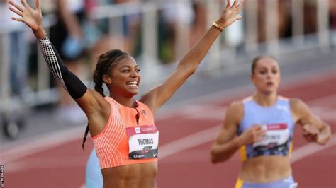 Gabby Thomas runs year’s best 200m at US championships - KBC