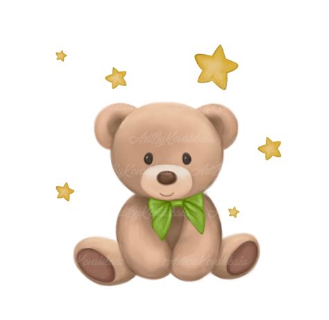 Teddy Bear Clipart Bear PNG Baby Bear PNG Baby Shower - Etsy México