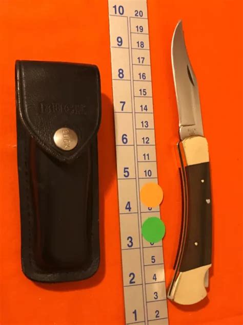 VINTAGE BUCK 110 Folding Hunting Knife With Sheath 1972 - 1986 USA $109 ...