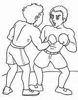 Two Friends boxing coloring page  Download Free sketch template