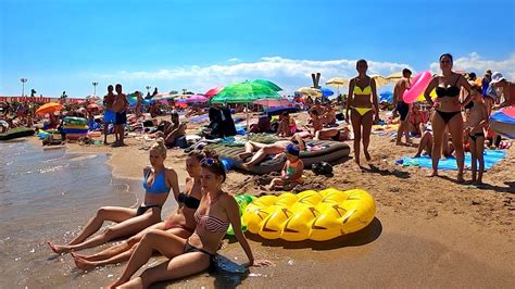 4K ROMANIA BEACH WALK TOUR Charm Beach Costinesti - La Plaja - YouTube