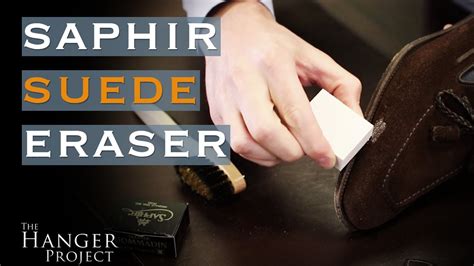 How to Remove Stains from Suede Shoes | Saphir Suede Eraser - YouTube