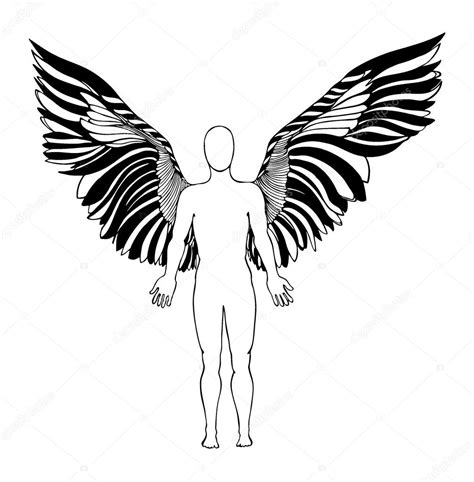 Figure of an angel. silhouette — Stock Photo © Gala2205 #106188568