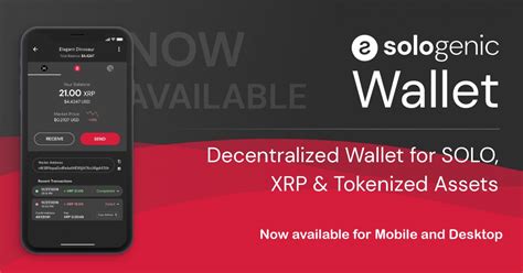 Sologenic Launches First Decentralized Wallet App for SOLO, XRP and ...