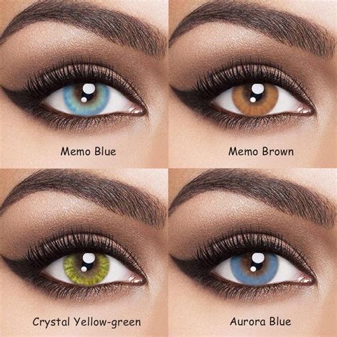 Vcee Crystal Brown Colored Contact Lenses | Contact lenses colored ...