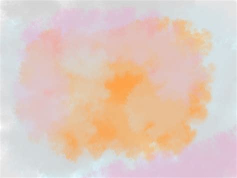 abstract watercolor cloud background with soft orange pink blue pastel ...