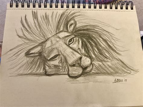 Lion sleeping pencil sketch Pencil Sketch, Lion, Sleep, Art, Leo, Art Background, Kunst, Lions ...