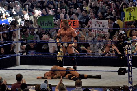 File:WrestleMania XXV - Triple H vs Orton 2.jpg - Wikimedia Commons