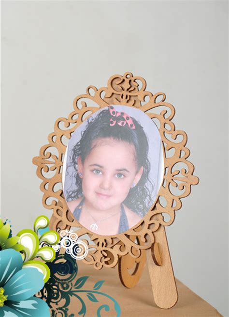Laser Cut Decorative Photo Frame With Stand Free Vector - ARABIC CNC